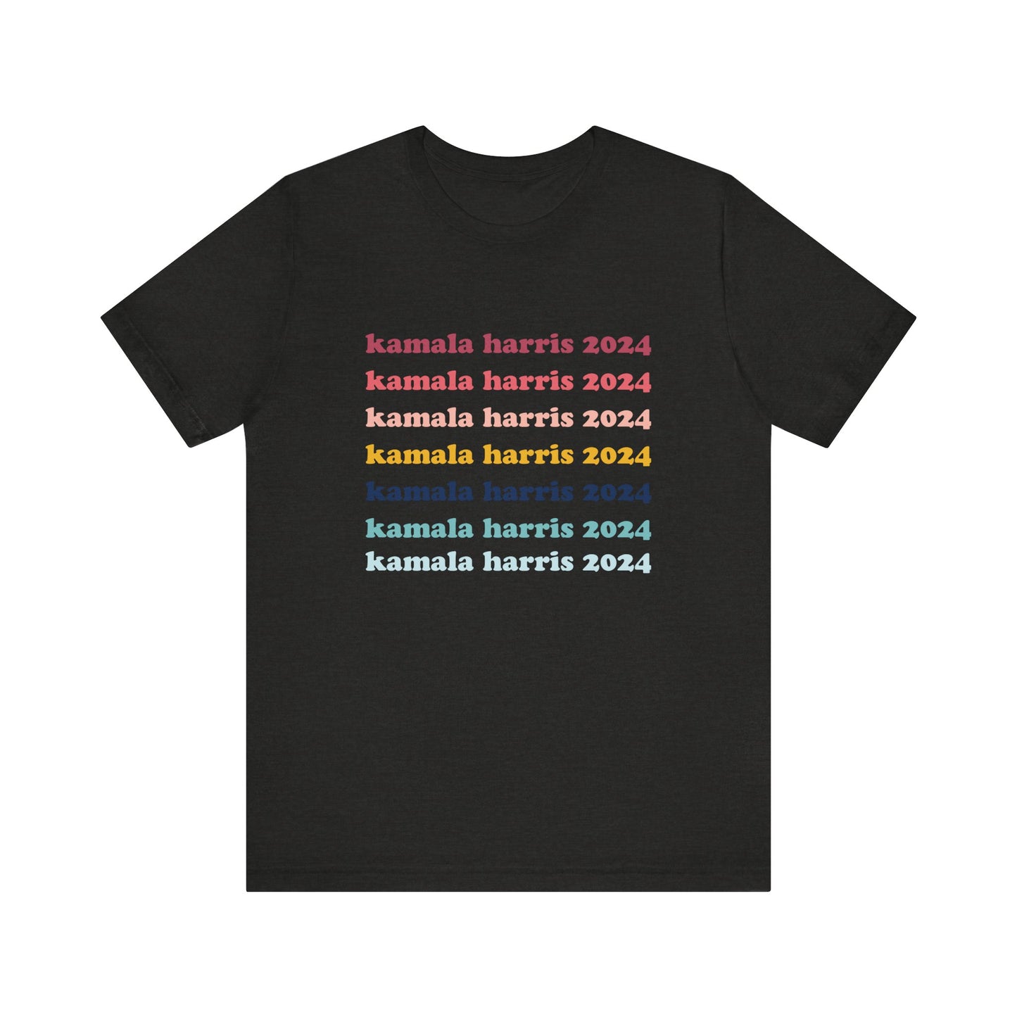 Kamala Harris 2024 Retro Rainbow Tee
