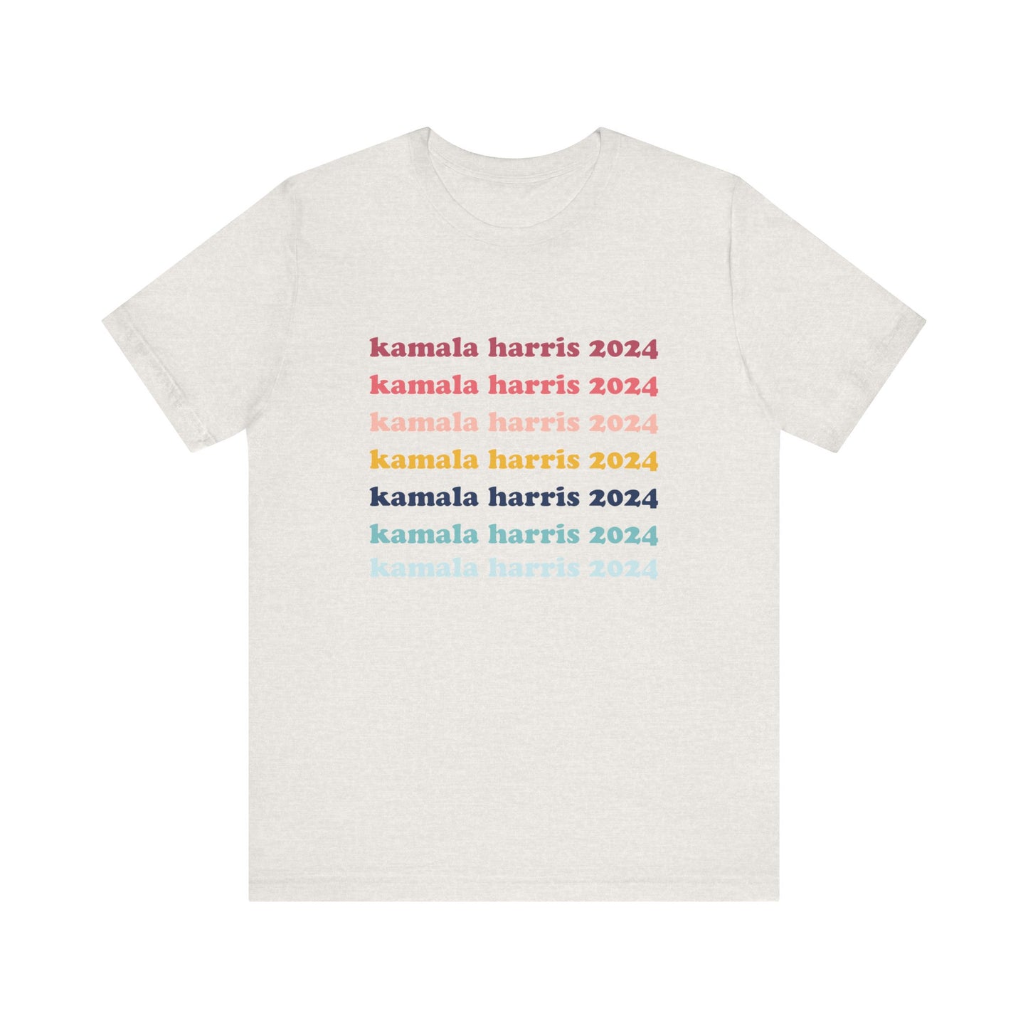 Kamala Harris 2024 Retro Rainbow Tee