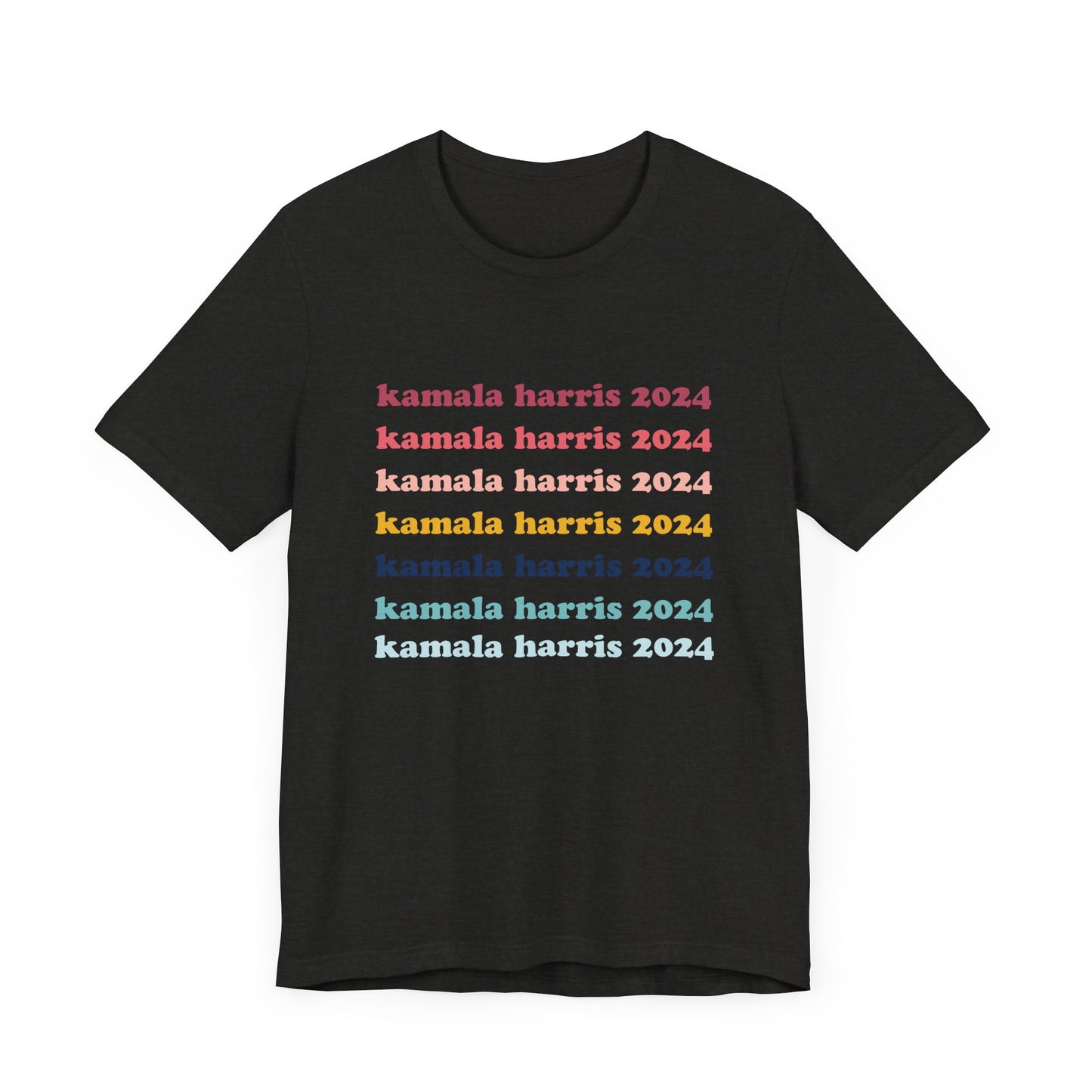 Kamala Harris 2024 Retro Rainbow Tee