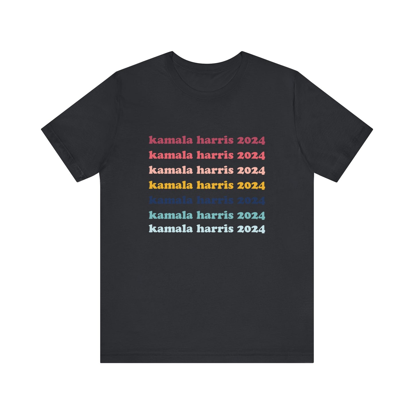 Kamala Harris 2024 Retro Rainbow Tee