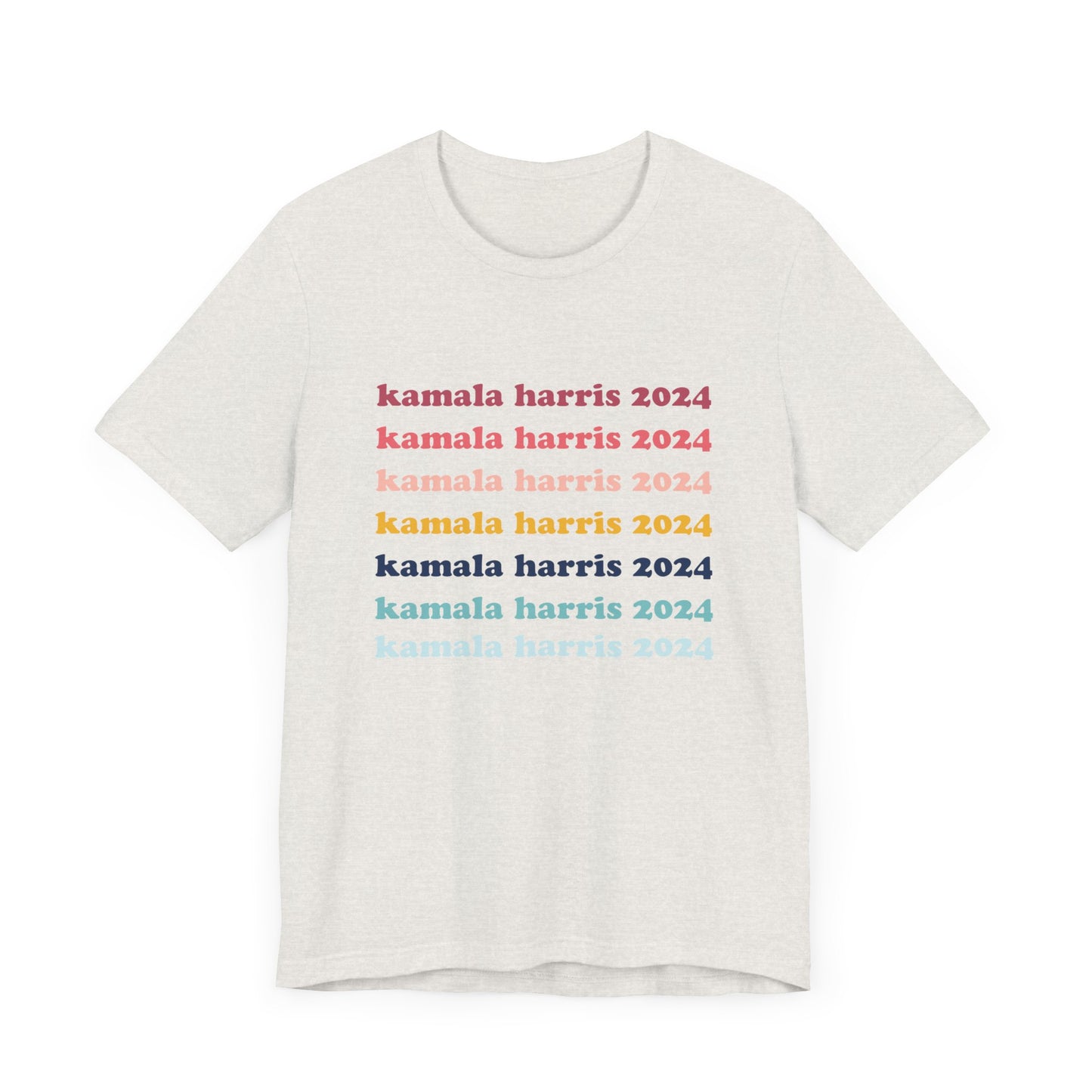 Kamala Harris 2024 Retro Rainbow Tee