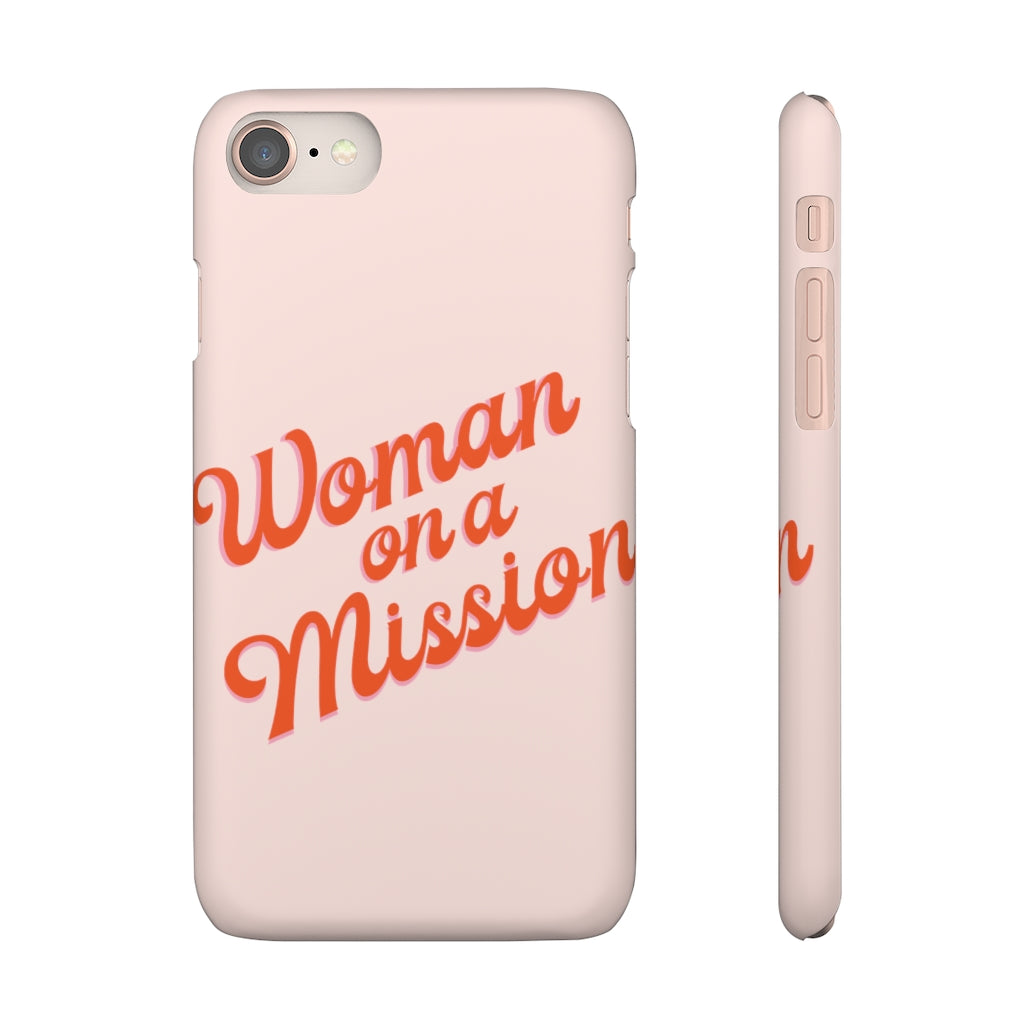 Woman on a Mission -Pink- Tough Phone Case