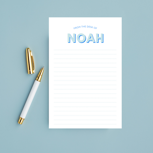 Personalized Modern Bold Notepad