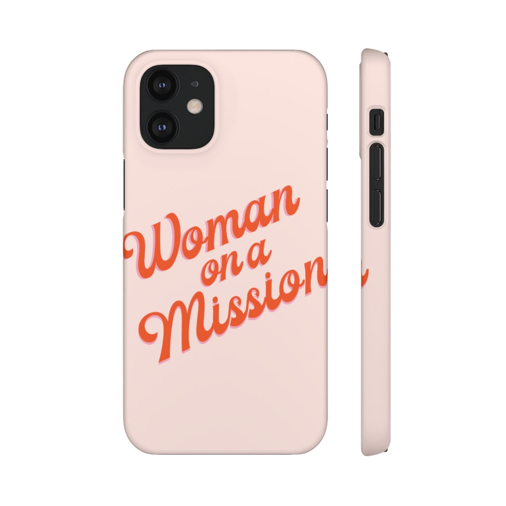 Woman on a Mission -Pink- Tough Phone Case