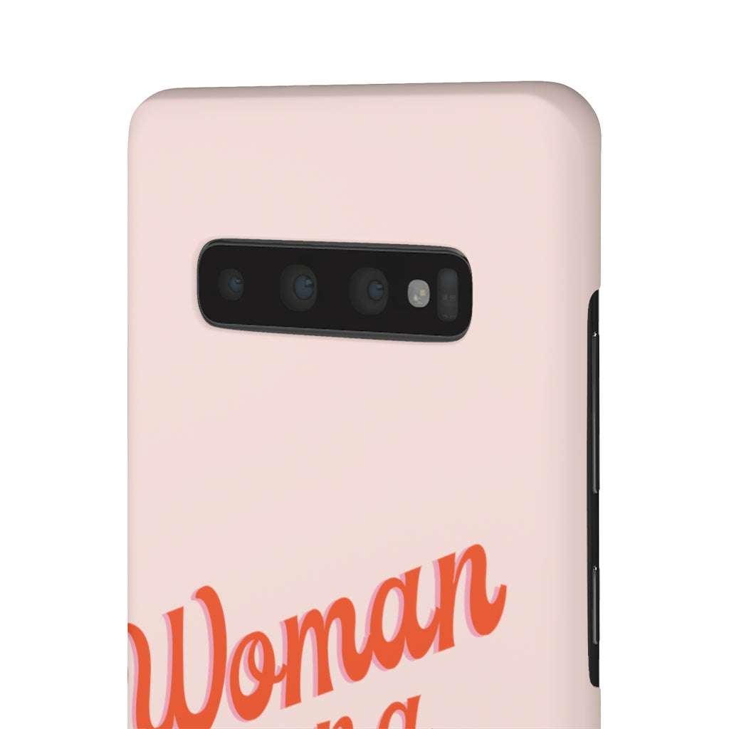 Woman on a Mission -Pink- Tough Phone Case