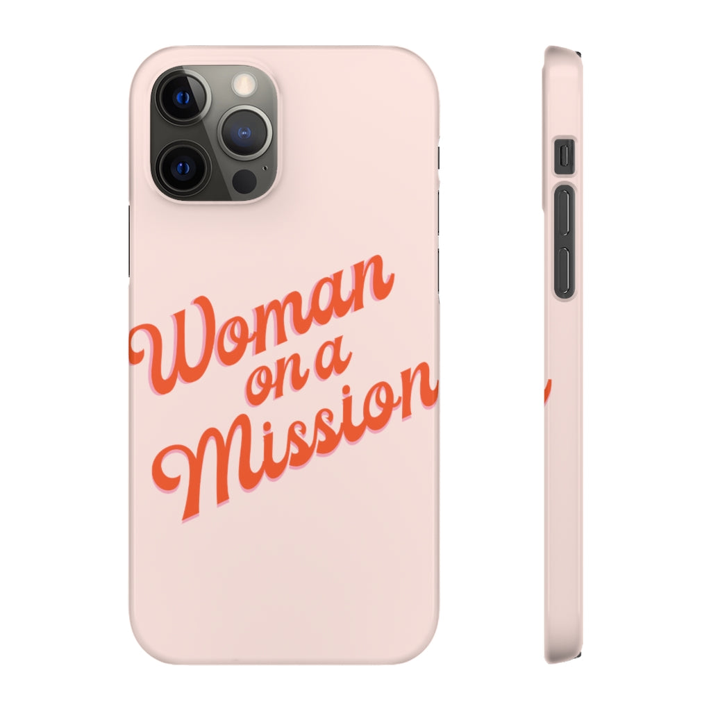 Woman on a Mission -Pink- Tough Phone Case