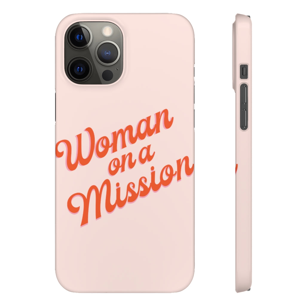 Woman on a Mission -Pink- Tough Phone Case