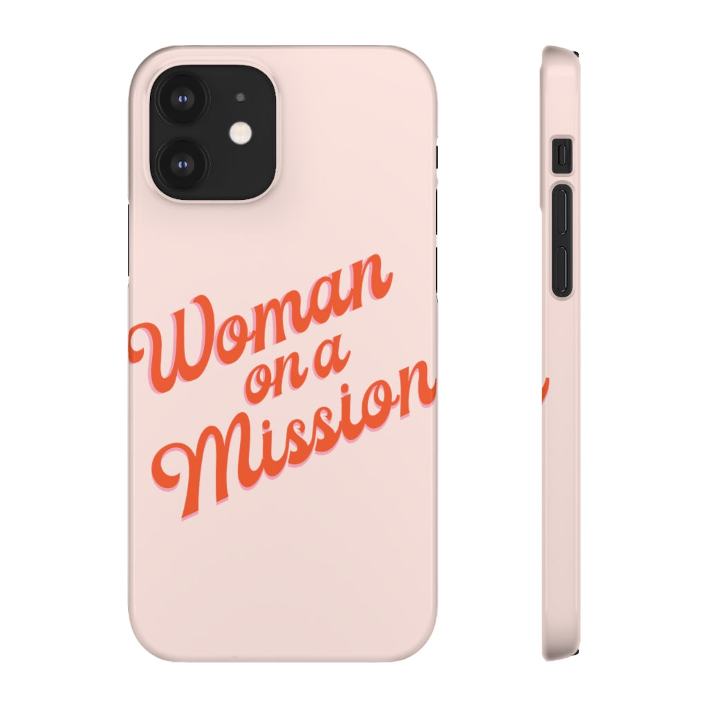 Woman on a Mission -Pink- Tough Phone Case