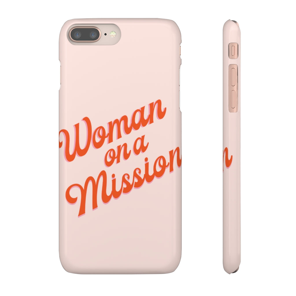 Woman on a Mission -Pink- Tough Phone Case