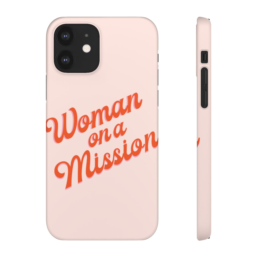 Woman on a Mission -Pink- Tough Phone Case