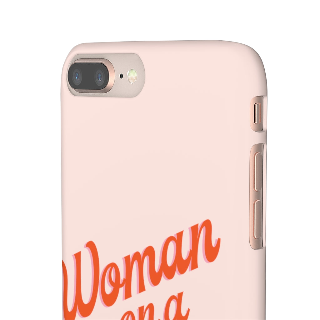 Woman on a Mission -Pink- Tough Phone Case