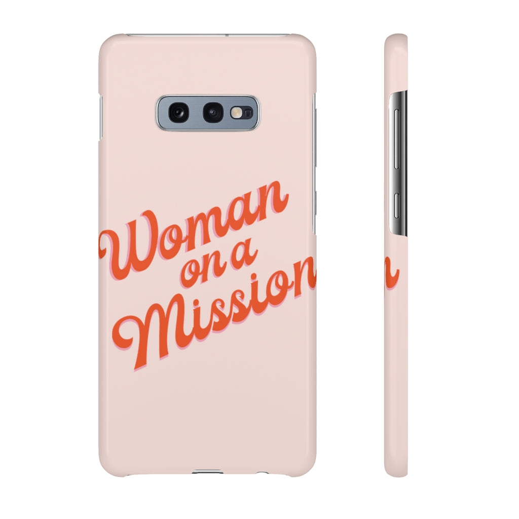 Woman on a Mission -Pink- Tough Phone Case