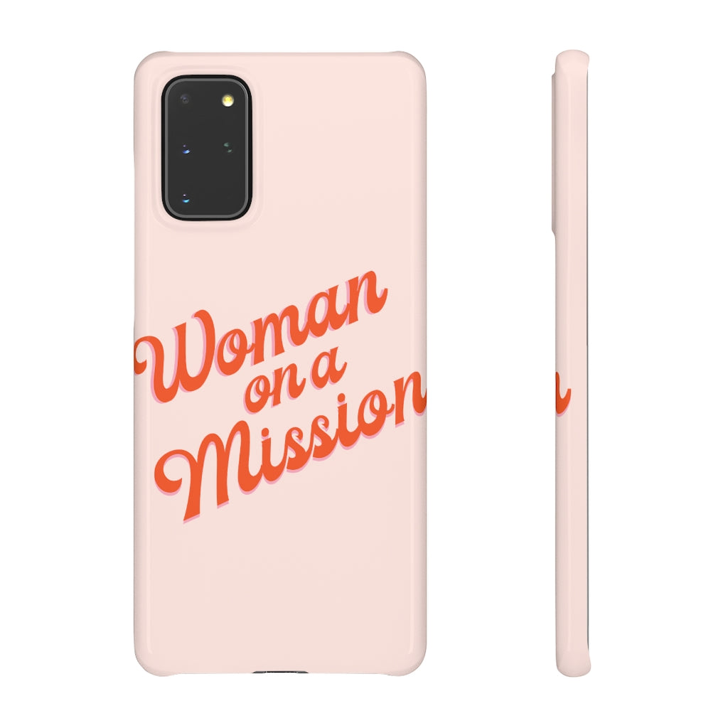 Woman on a Mission -Pink- Tough Phone Case
