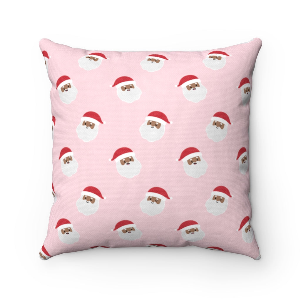Pink Joyful Merry & Black Pillow