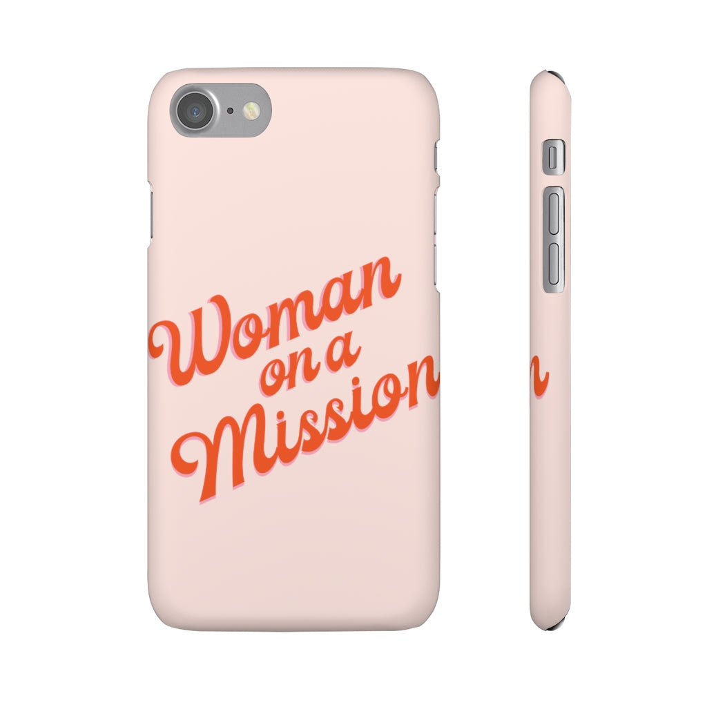 Woman on a Mission -Pink- Tough Phone Case