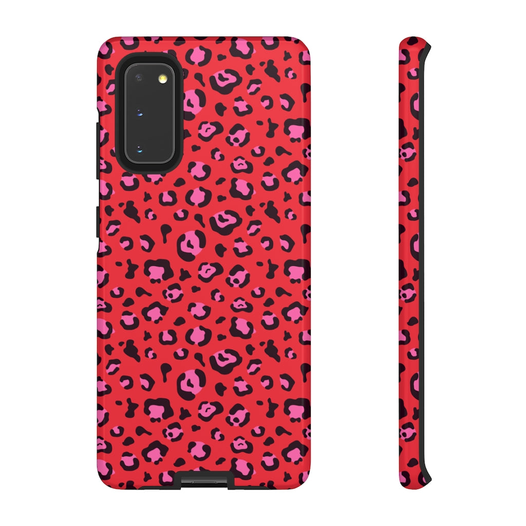 Signature Red Leopard Tough Phone Case