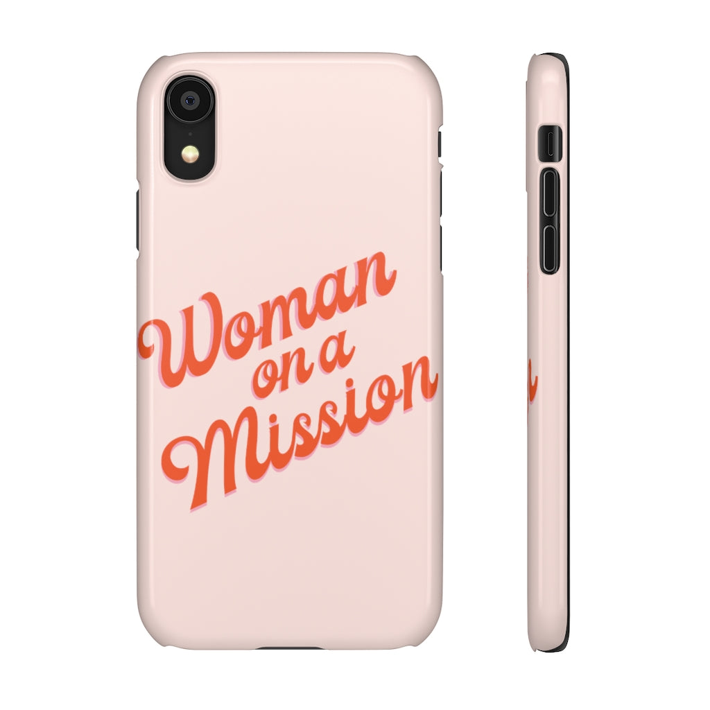 Woman on a Mission -Pink- Tough Phone Case