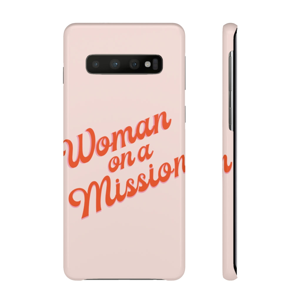 Woman on a Mission -Pink- Tough Phone Case