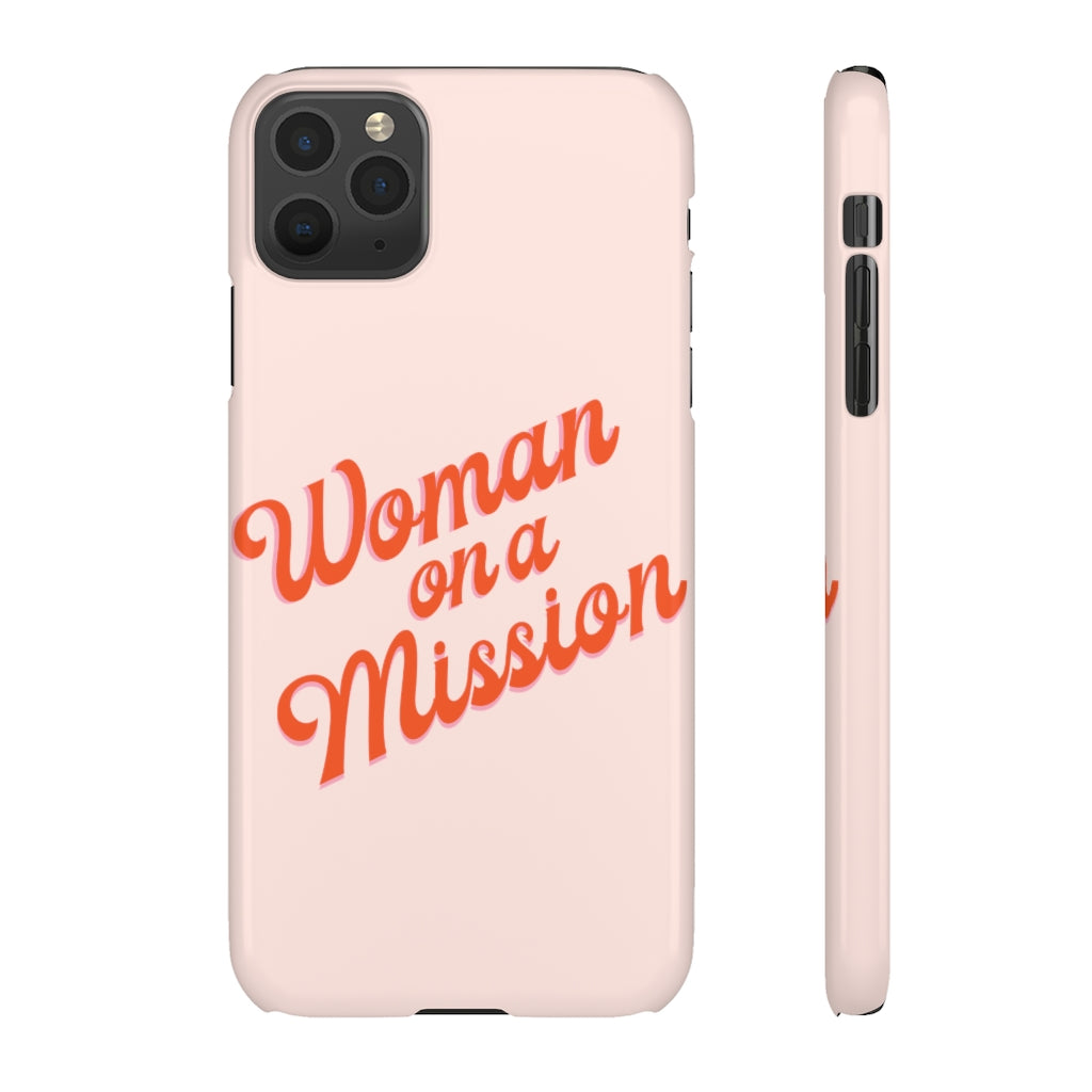 Woman on a Mission -Pink- Tough Phone Case