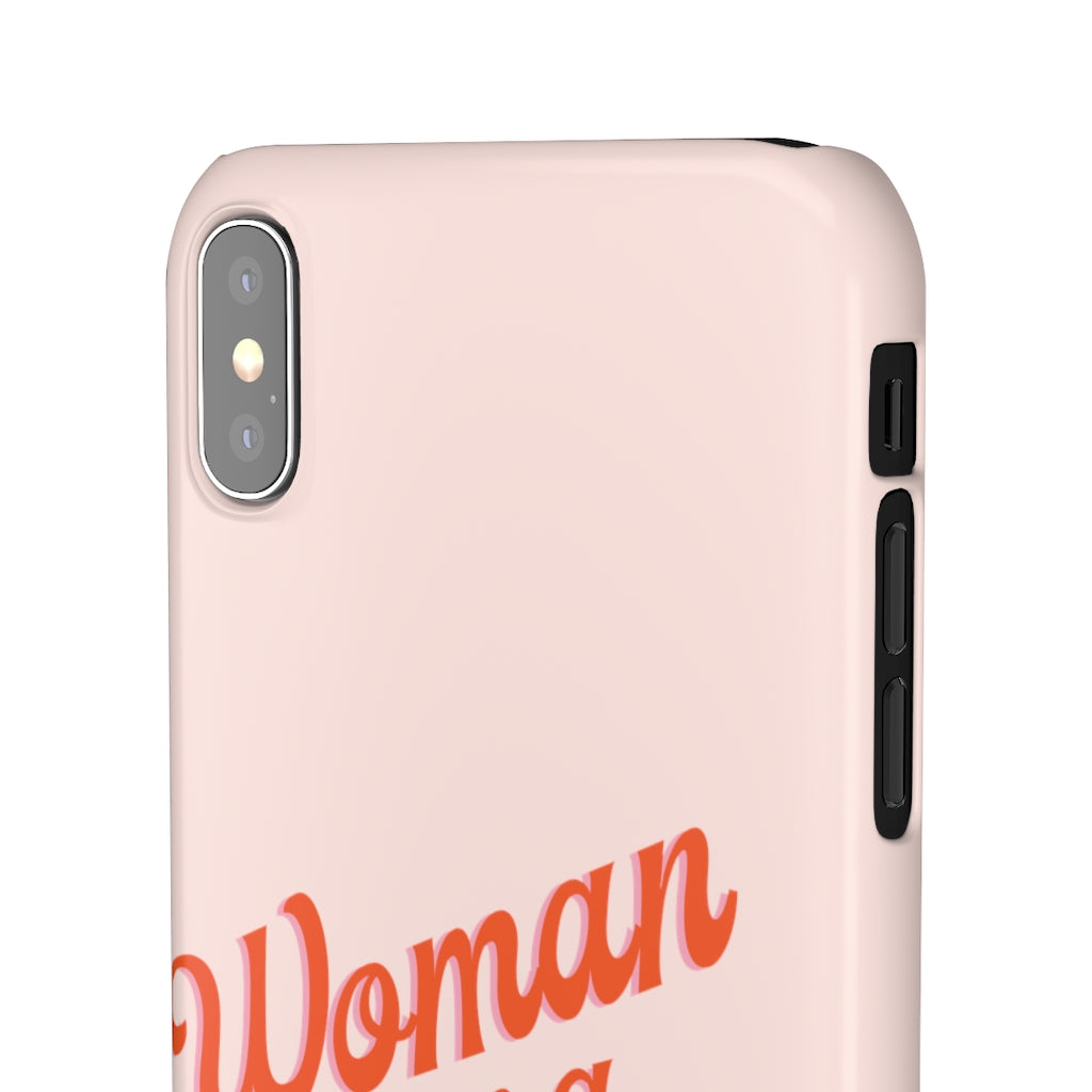 Woman on a Mission -Pink- Tough Phone Case