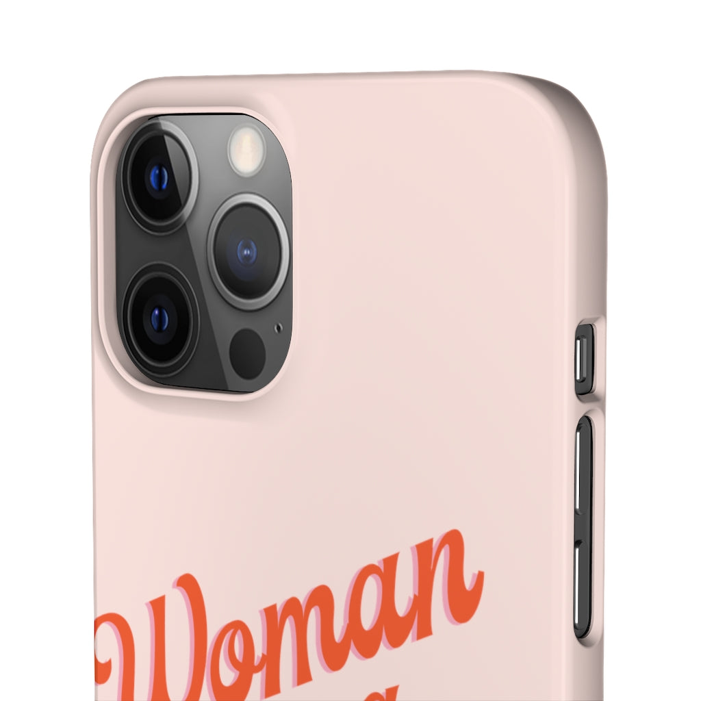 Woman on a Mission -Pink- Tough Phone Case
