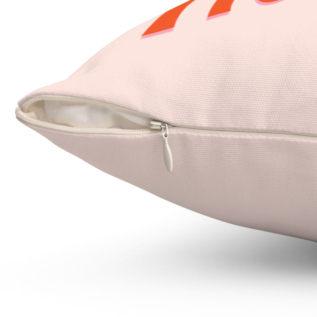 Pink Woman on a Mission Pillow