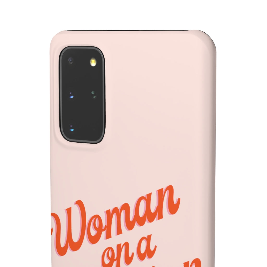 Woman on a Mission -Pink- Tough Phone Case