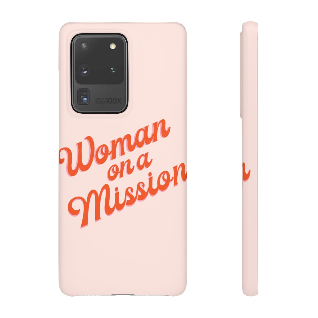 Woman on a Mission -Pink- Tough Phone Case