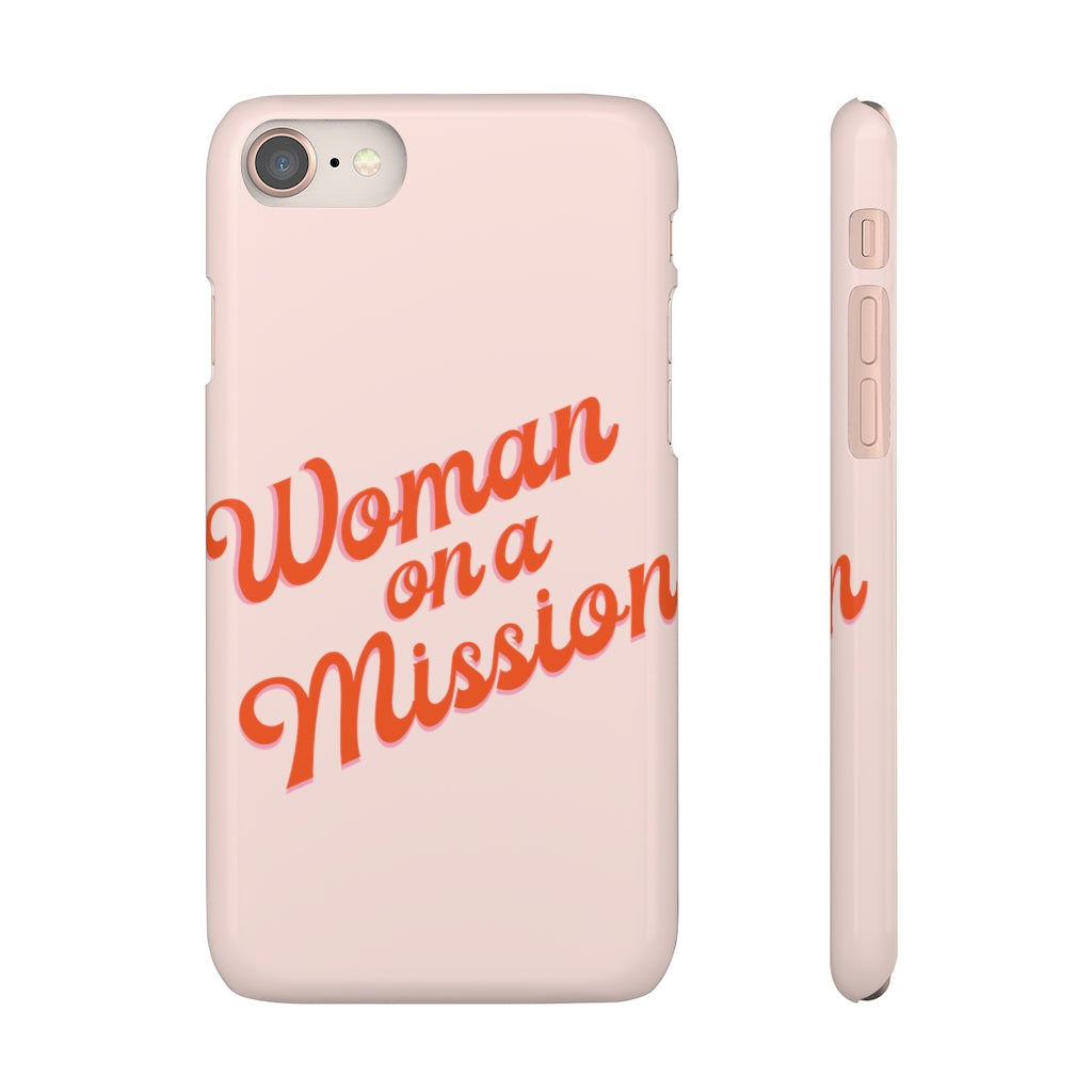 Woman on a Mission -Pink- Tough Phone Case