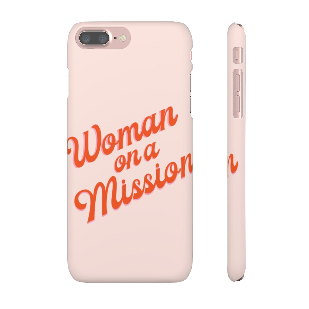 Woman on a Mission -Pink- Tough Phone Case