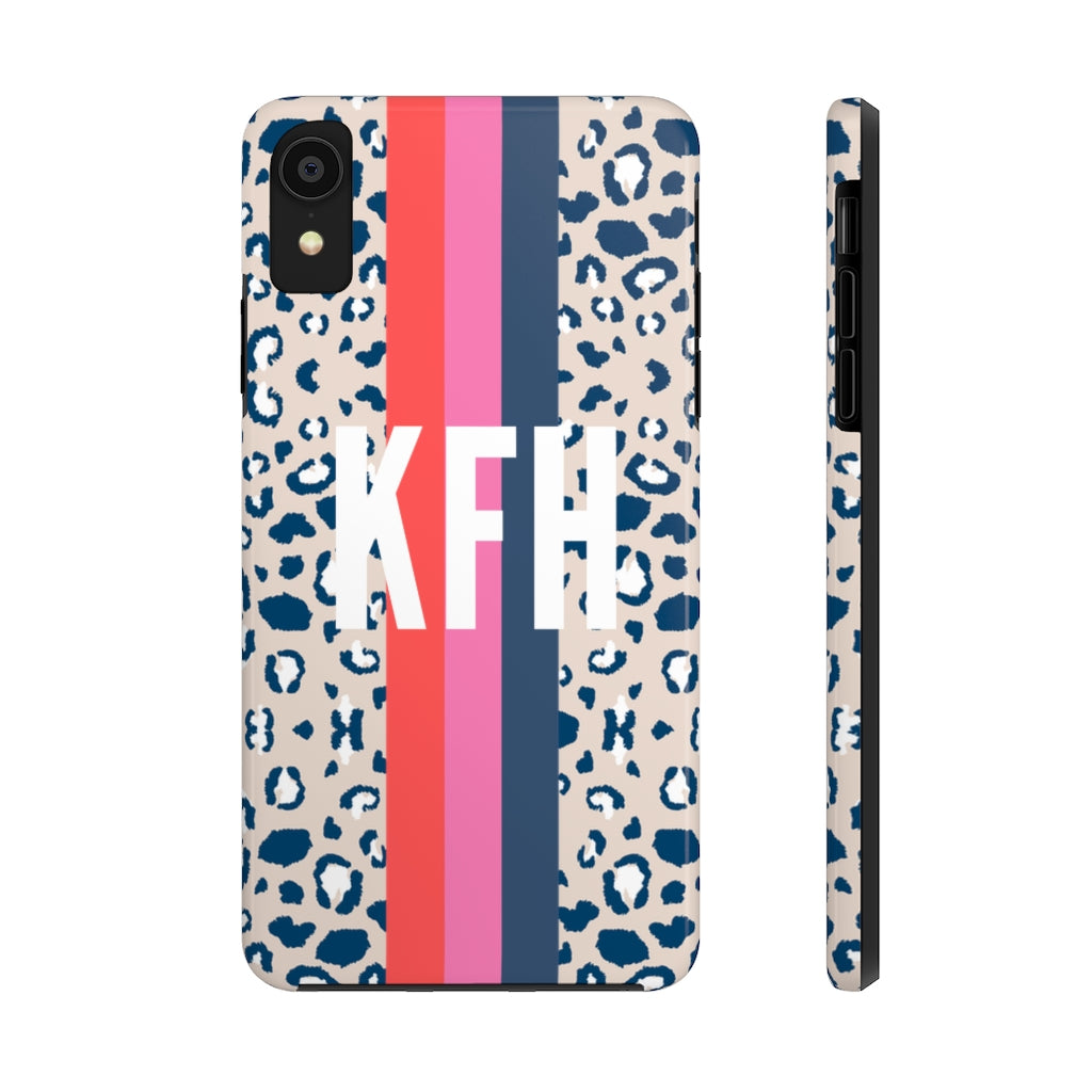 Personalized Leopard Stripe Phone Case