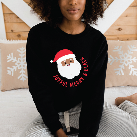 Joyful Merry & Black Sweatshirt