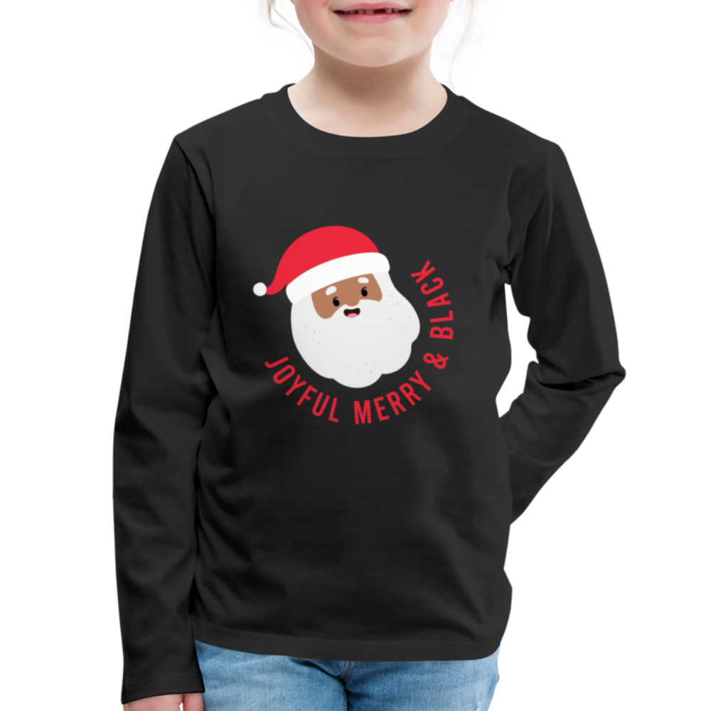 Joyful Merry & Black Kids Long Sleeve Tee - black