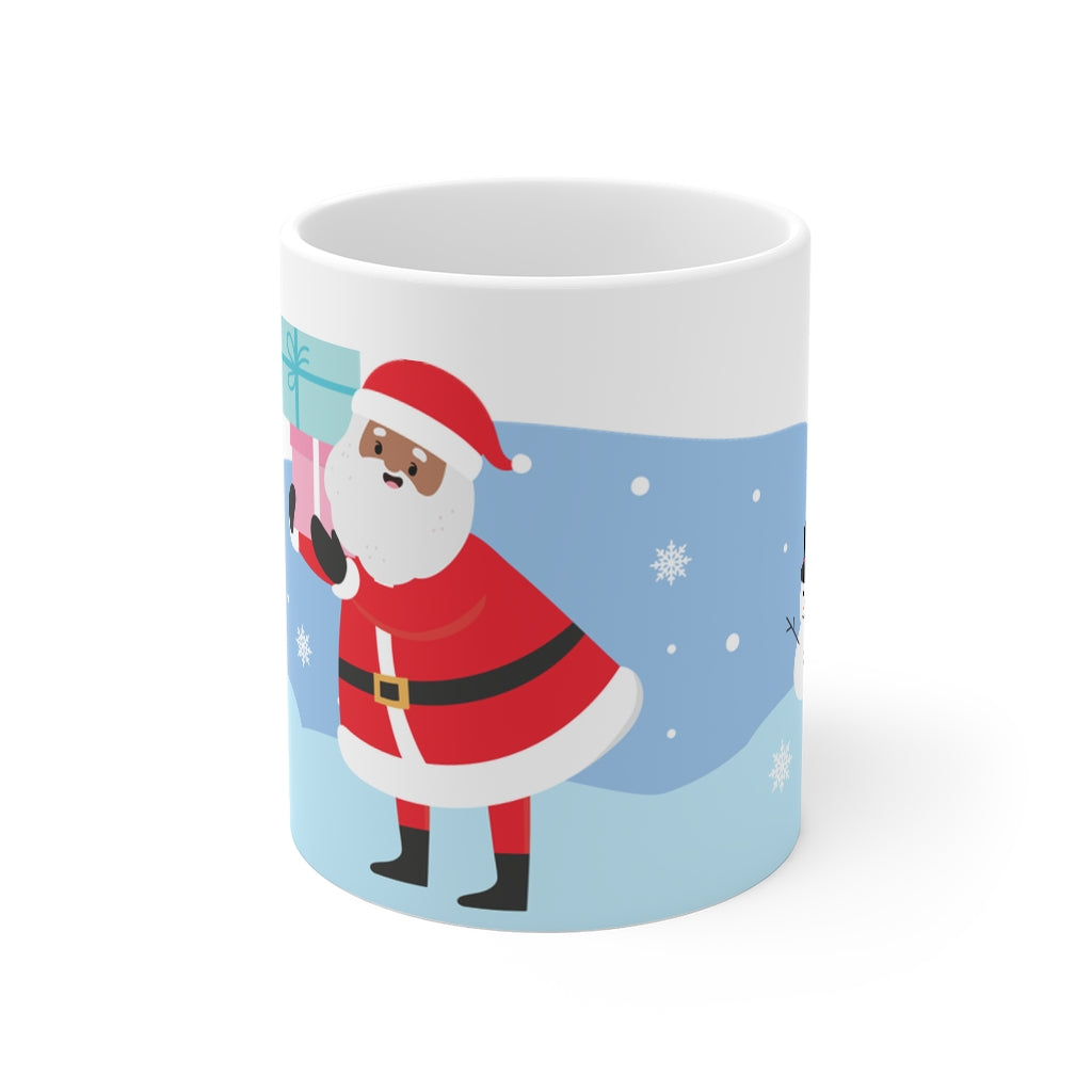 Black Santa Claus Ceramic Mug