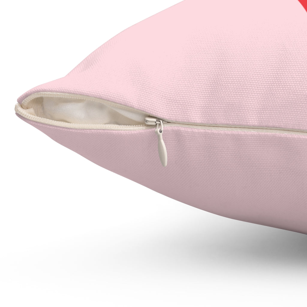 Red + Pink Heart Pillow