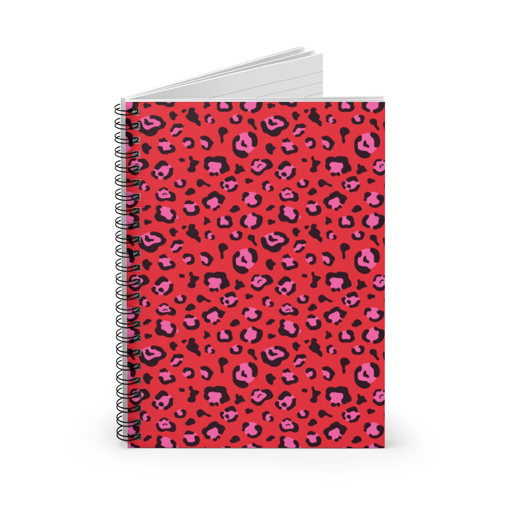 Red Leopard Spiral Notebook