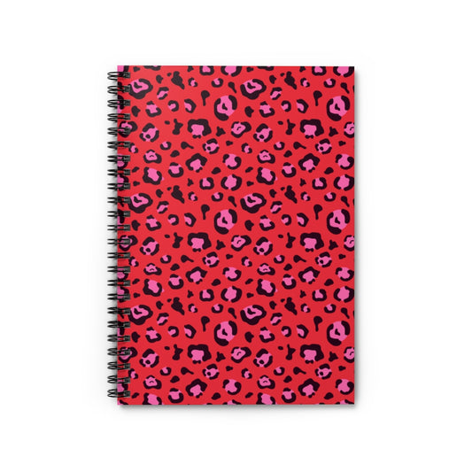 Red Leopard Spiral Notebook