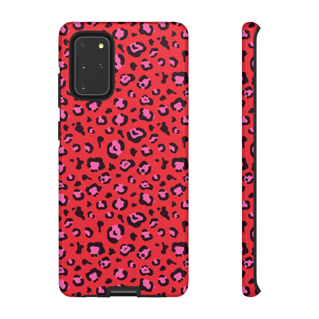 Signature Red Leopard Tough Phone Case