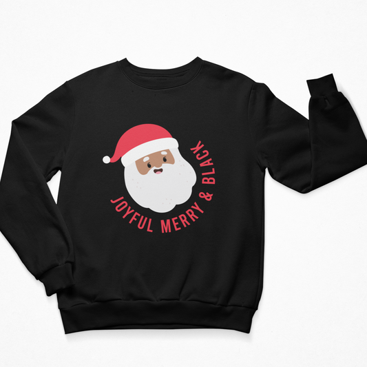 Joyful Merry & Black Sweatshirt