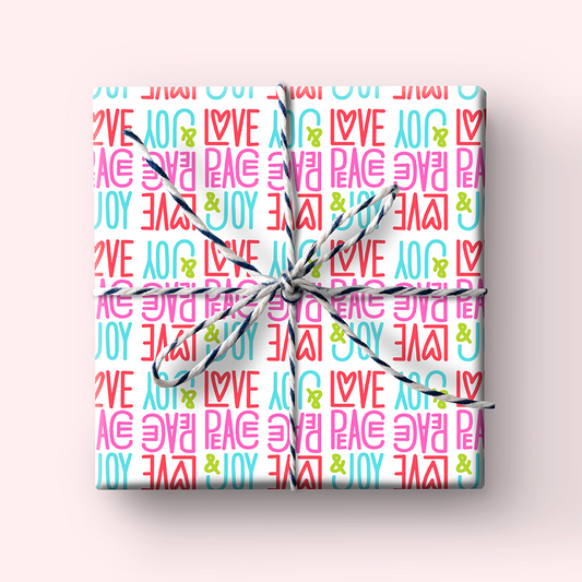 Love, Peace & Joy Wrapping Paper