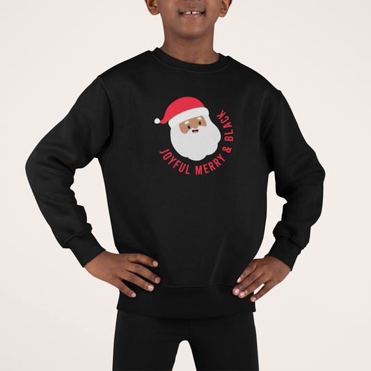 Joyful Merry & Black Kids Sweatshirt
