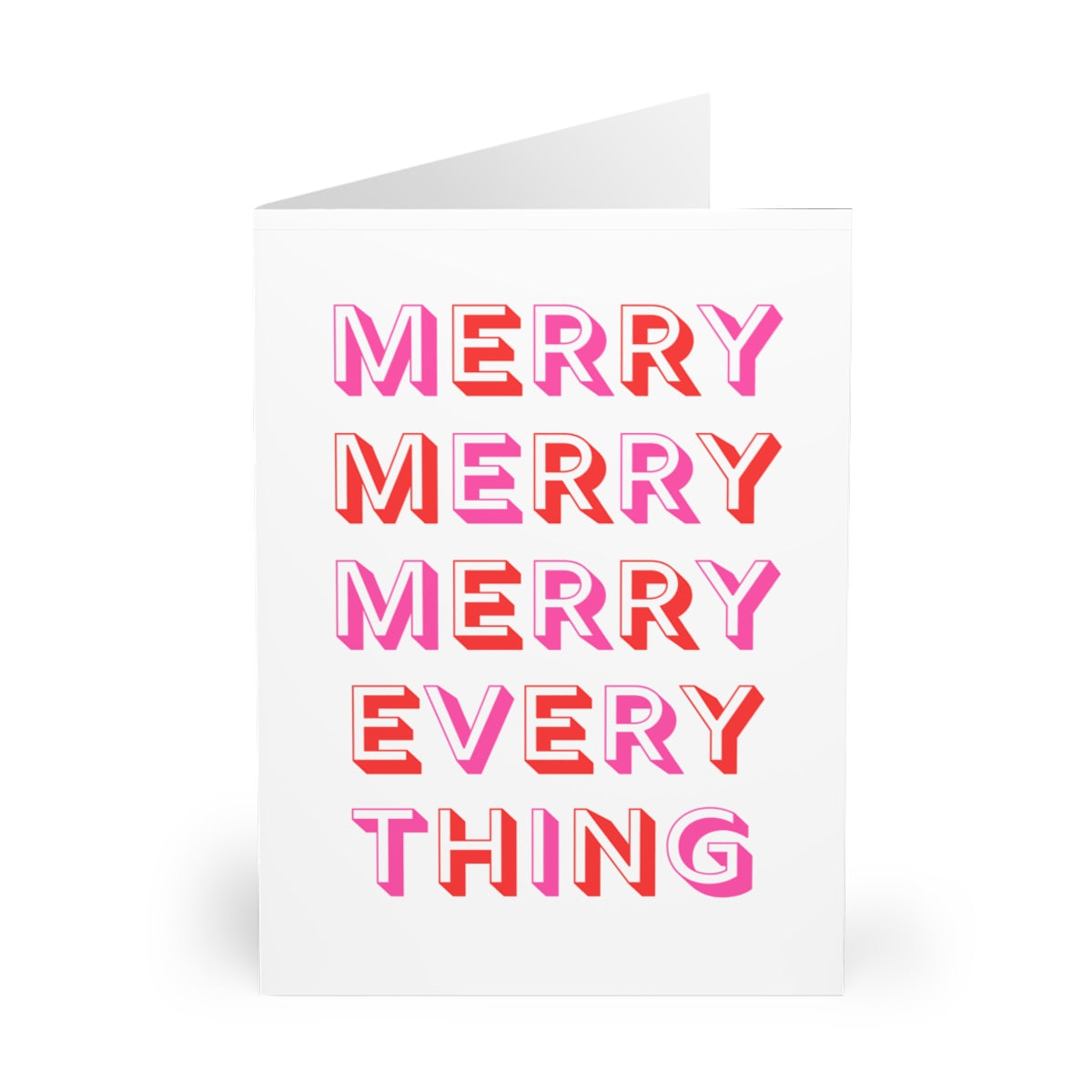 Merry Merry Everything Folded Greeting Cards