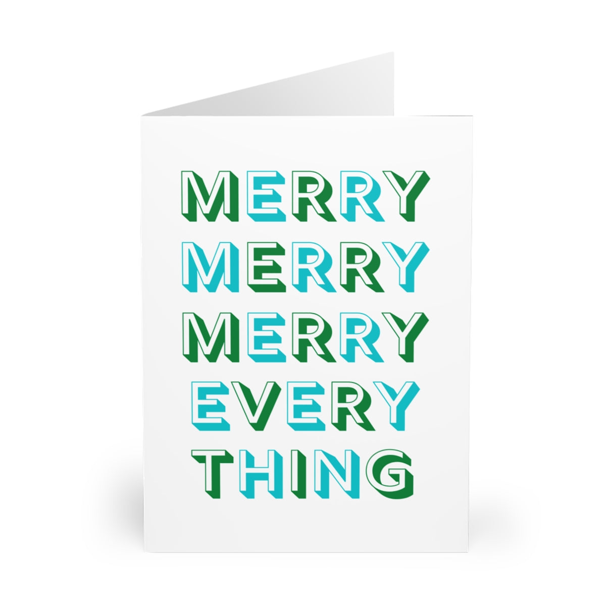Merry Merry Everything Folded Greeting Cards