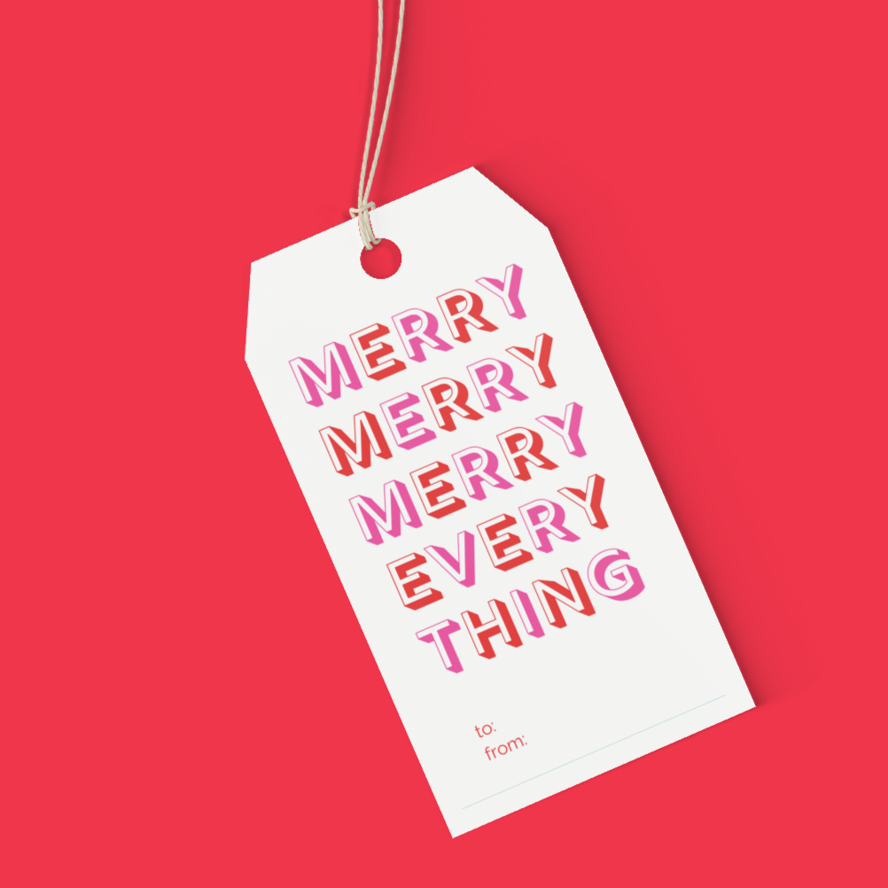 Merry Merry Everything Gift Tags