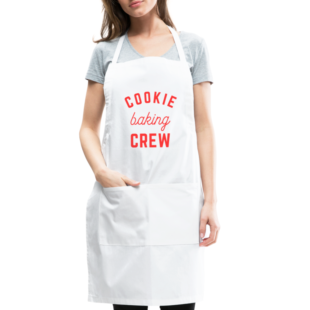 Cookie Baking Crew Apron - white