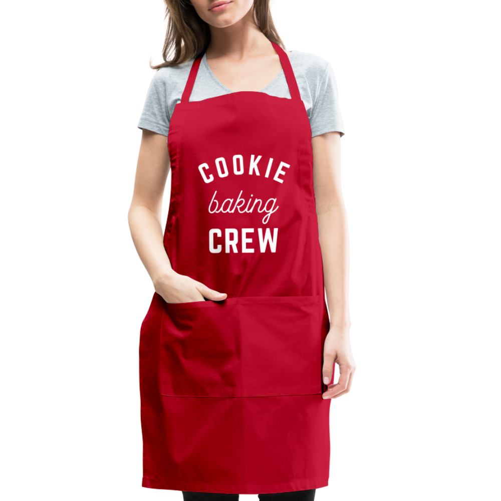 Cookie Baking Crew Apron - red