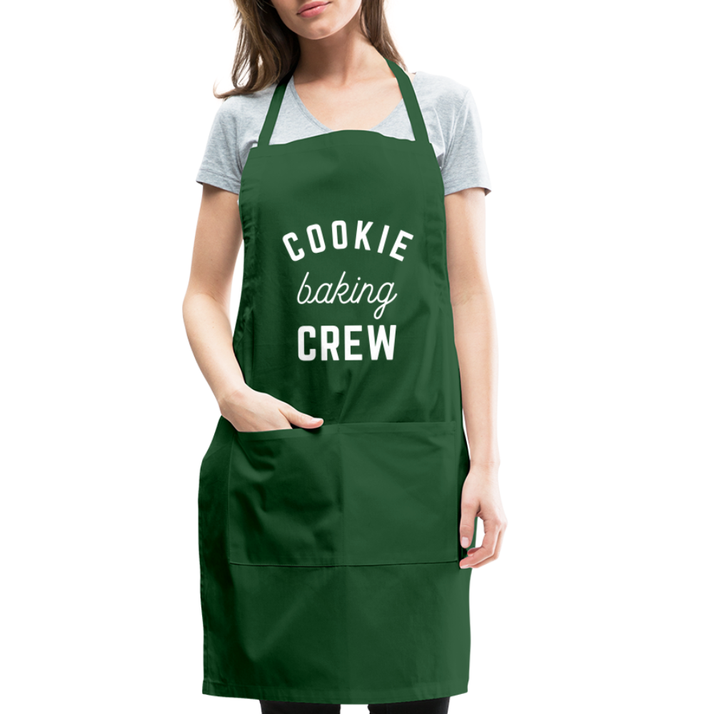 Cookie Baking Crew Apron - forest green
