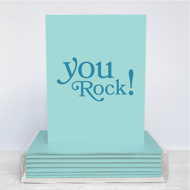 You Rock! folded cards